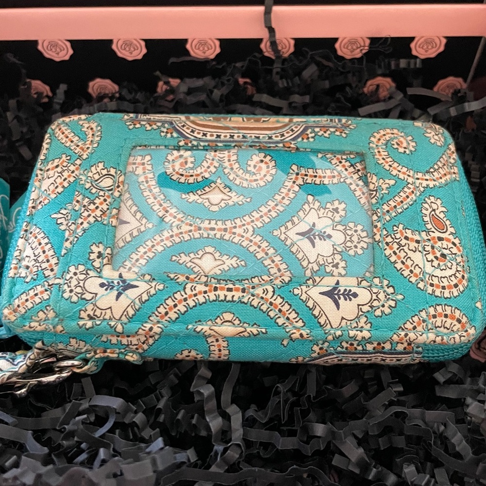 Vera Bradley Blue Wristlet Wallet